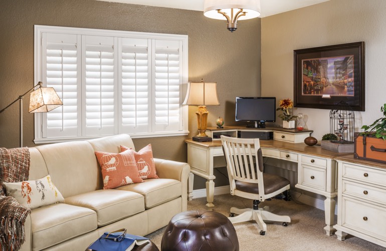 Home Office Plantation Shutters In Orlando